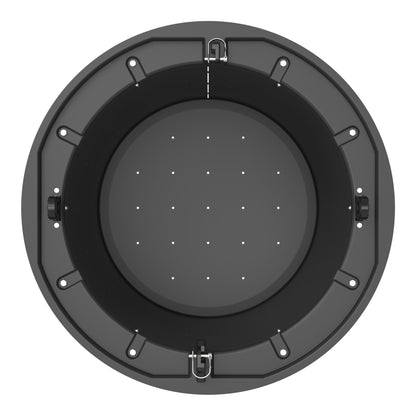 LIVELY LBP24R Floating Bait Pen – Top View with Lid Removed, Showing Interior and Water Flow Holes.