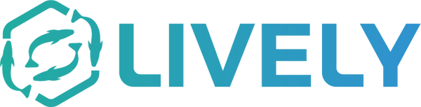 Official LIVELY Logo – Standard 1x Version for Website and Digital Branding.